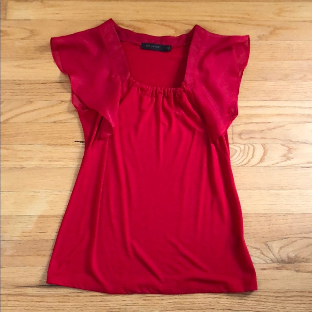 The Limited Flutter Sleeve Top